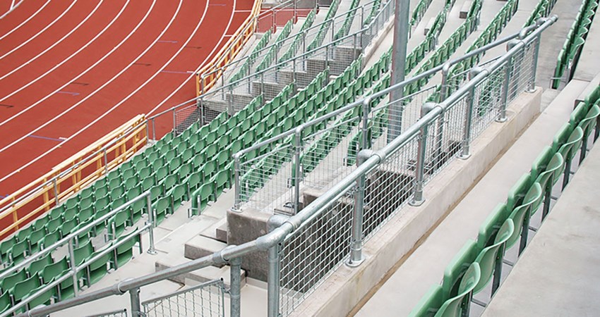 Kee Klamp Railings For Stadium