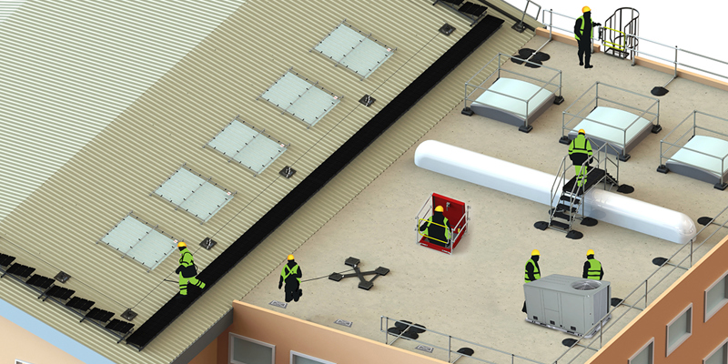 Over Fall Security Overhead Fall Protection - Kee Safety